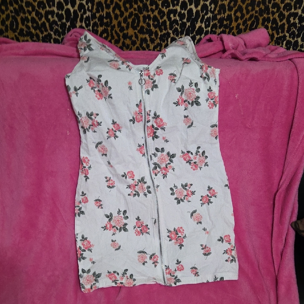 Floral Zip-Up Dress